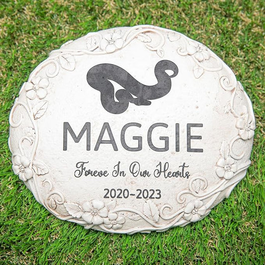 Personalized Snake Memorial Stone, Pet Grave Marker Snake, Snake Headstone, Snake Tombstone, Snake Gravestone, Snake Memorial Gifts