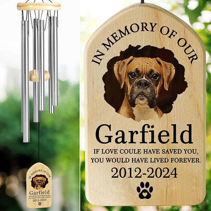 Pet Memorial Gifts, Personalized Pet Memorial Wind Chimes, Pet Loss Gifts, Dog Memorial Gifts for Loss of Dog, Pet Loss Sympathy Gift, Pet Remembrance Gift, in Memory of Pet - Have Lived Forever