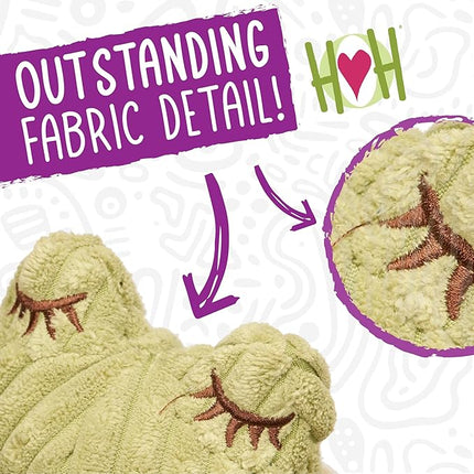 HuggleHounds Knottie Plush Dog Toy - Dog Stuffed Animal Toy, Puppy Toys, Squeaky Dog Toy for Small, Medium & Large Dogs, Soft Fleece, Durable Plush to Keep Them Busy - Penelope Pig, Large