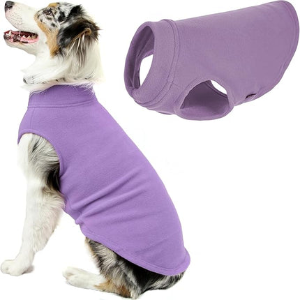 Gooby Stretch Fleece Vest Dog Sweater - Lavender, 4X-Large - Warm Pullover Super Stretchy Fleece Dog Jacket for Small to Large Dogs