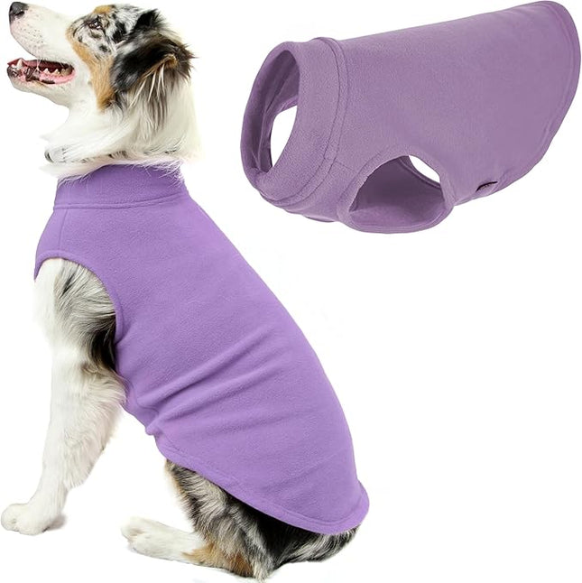 Gooby Stretch Fleece Vest Dog Sweater - Lavender, 4X-Large - Warm Pullover Super Stretchy Fleece Dog Jacket for Small to Large Dogs