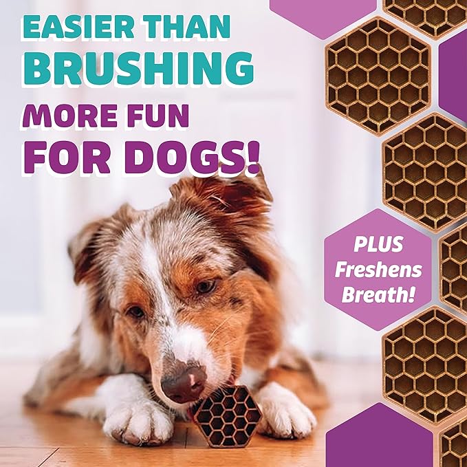 Dog Dental Treats – Vet VOHC Approved – Delicious Chicken Protein – Removes Tartar with Cleaning Comb Shape – Dental Dog Treats for Extra Large Dogs (36oz, 18 Count)