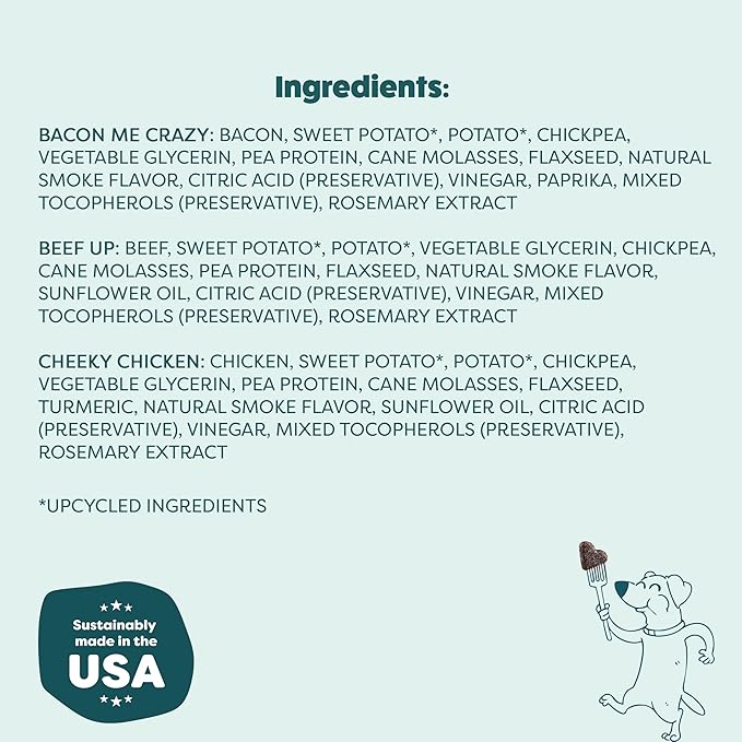 Shameless Pets Soft & Chewy Dog Treats, Meaty Tenders Variety (3-Pack) - Real Meat is 1st Ingredient - Grain Free, No Corn or Soy - Digestive Support - for Small, Medium & Large Dogs