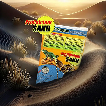 Blue Pro-Calcium Terrarium Sand - 10 lbs - Natural Substrate for Reptile Habitats, Supports Digging & Enclosure Maintenance