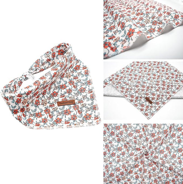 Lionheart Glory Dog Bandana - Washable Soft Scarf, Fall Bib for Small to Large Puppies - Adjustable Square Bandana for Boys and Girls