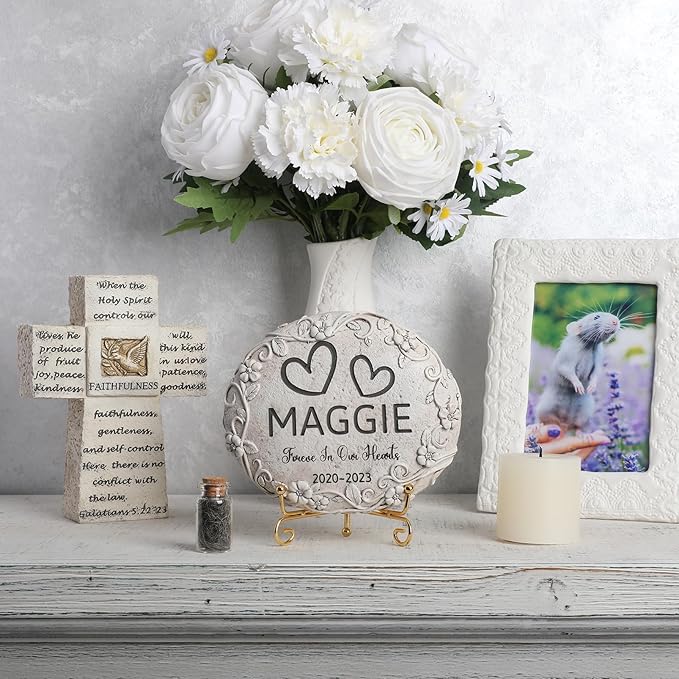 Personalized Rat Memorial Stone, Pet Grave Markers Rat, Rat Headstone, Rat Tombstone, Rat Gravestone, Rat Memorial Gifts