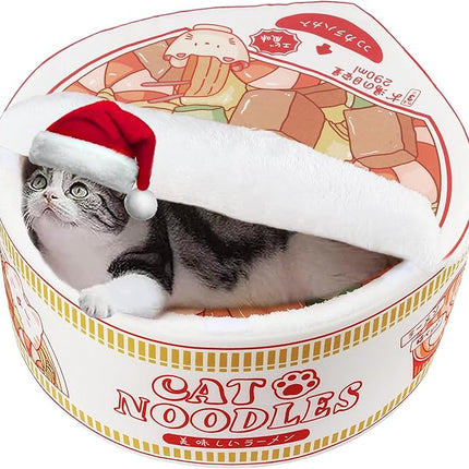 寵幸 Ramen Noodle Dog & Cat Bed,Keep Warm and Super Soft Creative Pet Nest for Indoor Cats,Removable Washable Cushion for Small Medium Large Dogs and Cats
