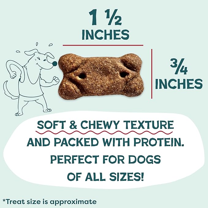 Shameless Pets Soft & Chewy Dog Treats, Beef Up Meaty Tenders, 8oz – Real Beef is 1st Ingredient – Grain Free, No Corn or Soy – Digestive Support – for Small, Medium & Large Dogs