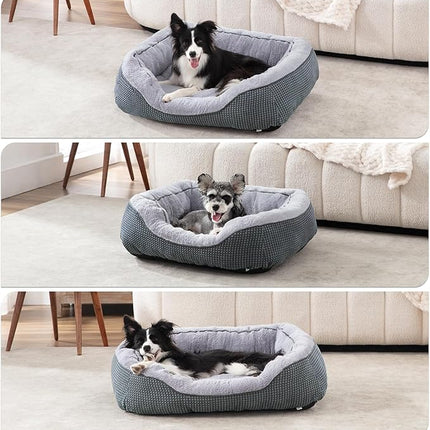 INVENHO Dog Bed Medium Size, Orthopedic Warming Soft Calming Sleeping Durable with Anti-Slip Bottom