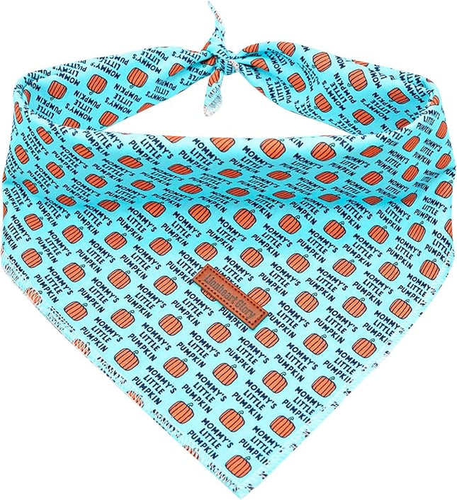 Lionheart Glory Soft Washable Dog Scarf, Adjustable Square Bandana for Boy or Girl, Fall Bib for Small to Large Dogs & Puppies