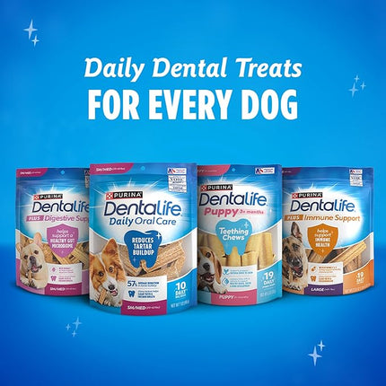 DentaLife ActivFresh Dog Chews for Large Dogs 40 lbs. and up, Dental Chews to Freshen Breath, Chicken Flavor, 24.1 oz., 21 Chews - 21 ct. Pouch
