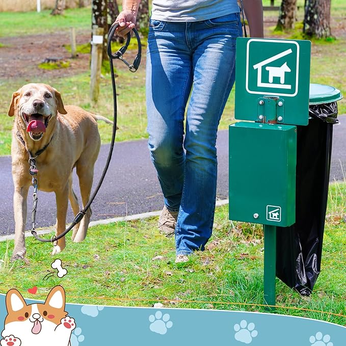 150 Pcs Dog Waste Bags Dog Poop Large Leak Proof Bags 26"x 33" pet Waste Station Can Liners Heavy Duty Pet trash Bin Liner Bag for Walking Poop Station Dispensers, 3 Rolls of 50(Black)