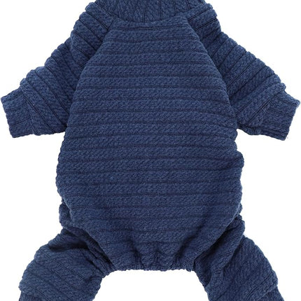 Fitwarm Turtleneck Knitted Dog Sweater Puppy Pajamas Thermal Doggie Winter Clothes Knitwear Pet Coats Cat Apparel Blue X-Small