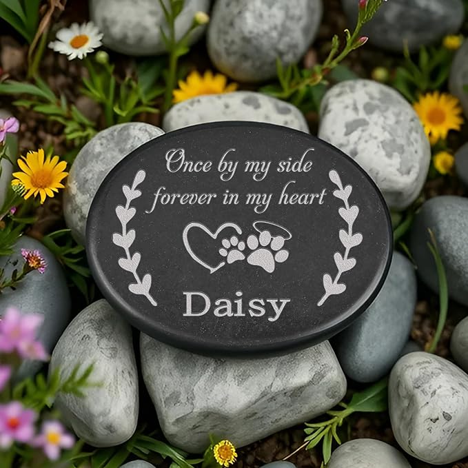 Personalized Dog Memorial Stone, Pet Memorial Stone, Pet Memorial Gifts, Dog Memorial Gifts for Loss of Dog, Loss of Cat Sympathy Gift, Cat Memorial Gifts, Pet Loss Gifts