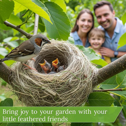 Bird Nesting Material – Hummingbird Nesting Material - Natural Nest Bedding Refill for Hummingbirds Parakeets Finches Canaries Wrens Wild Birds – Ideal Supplies for Cages Gardens Nesting Boxes 3.6 oz