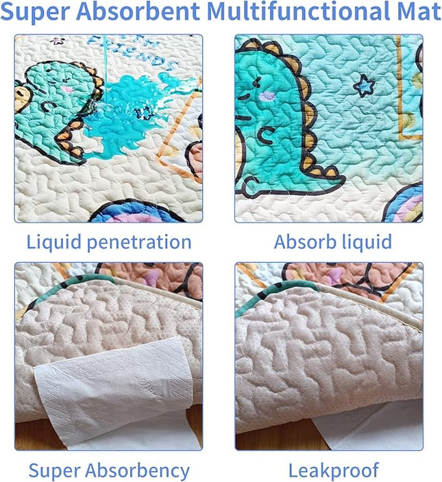 36'' Wide Hexagonal Dog Pen Urine Pad Dog Urine Pad Puppy Pad, [PLAYPEN Not Included!] Reusable Whelping Playpen Crate Reusable Washable Pet Mattress Pads Pet Training Pads, White (JWXQS-011)