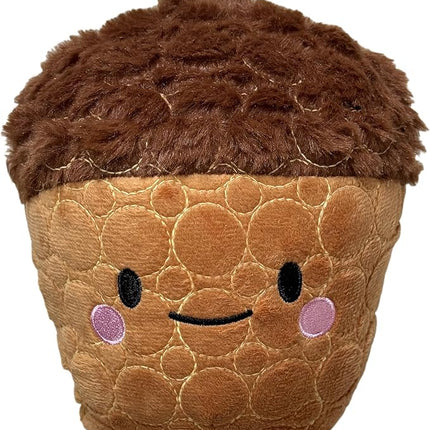 Bite Force -Durable & Strong Dog Toy Cheeky Acorn with Squeaker, Kevlar-Reinforced for Aggressive Chewers for Small Medium Large Dogs - Brown.