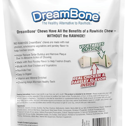 DreamBone Dental Dog Chews, Rawhide Free Dental Treats for Dogs, Helps Reduce Tartar and Freshens Breath, 16 Count