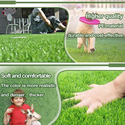 Artificial Grass for Dogs Pee Tray Fake Grass Mat for Professional Puppy Potty Trainer Replacement Dog Grass Pad for Indoor and Outdoor (25.6x19.6 Inch(Pack of 2))