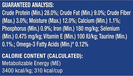 9Lives Daily Essentials Dry Cat Food for Adult Cats with Chicken, Beef & Salmon Flavors, 3.15 lb. Bag (Pack of 4)