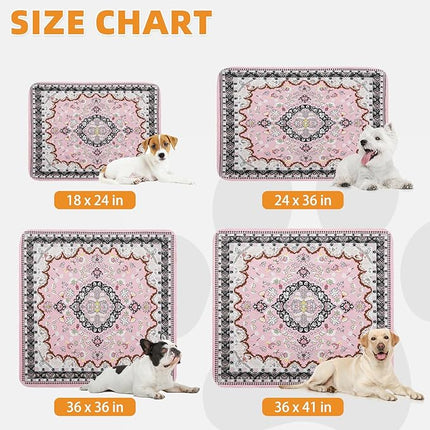 KOOLTAIL Washable Pee Pads for Dogs, 2 Pack Super Absorbent Reusable Puppy Training Pads Waterproof, Nonslip and Leak-Proof Dog Pee Pads, Large Pet Mats Whelping Pads for Floor, Crate, Couch, 36"x41"