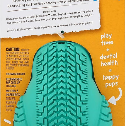 Arm & Hammer for Pets Super Treadz Gorilla Dental Chew Toy for Dogs - Dog Dental Toys Reduce Plaque & Tartar Buildup Without Brushing - Safe for Dogs up to 35 Lbs