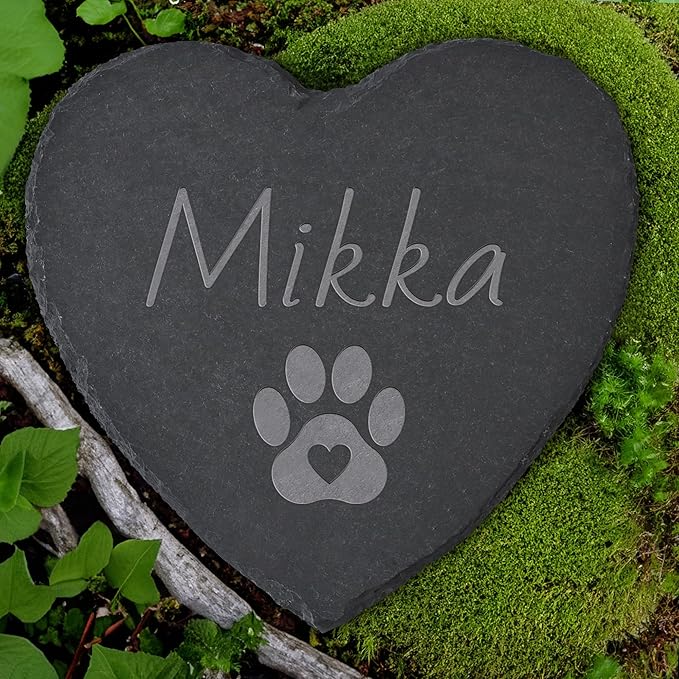 Personalized Pet Memorial Stone, Dog Memorial Gifts for Loss of Dog, Pet Loss Gifts, Pet Memorial, Loss of Dog Sympathy Gift, Dog Remembrance Gift, Pet Bereavement Gifts - Paw Print