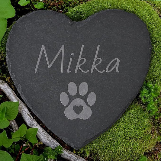 Personalized Pet Memorial Stone, Dog Memorial Gifts for Loss of Dog, Pet Loss Gifts, Pet Memorial, Loss of Dog Sympathy Gift, Dog Remembrance Gift, Pet Bereavement Gifts - Paw Print