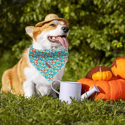 Lionheart glory Dog Bandana 1 Pack Washable Soft Dog Scarf, Fall Bib Scarf Boy Girl Bandana Square Adjustable Dog Bandanas for Small to Large Dog Puppy