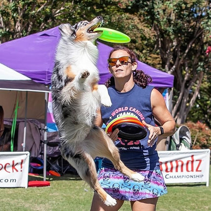 Hyperflite K-10 Jawz Glow Disc • for Dogs Over 16" • 8.75 Inch / 155 Grams • Puncture Resistant • Glows in The Dark • Made in The USA