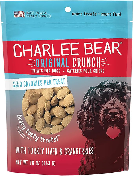 Charlee Bear Dog Treat, 16-Ounce, Liver/Cran