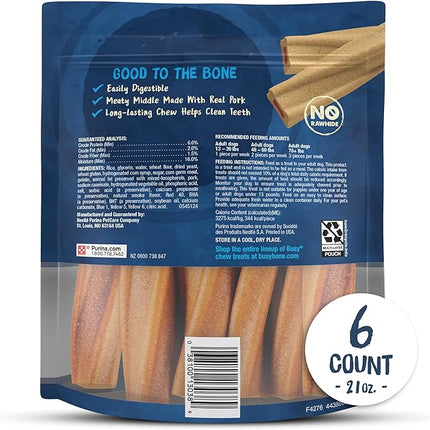 Purina Busy Bone Adult Dog Chew Bone Treats, Original - 6 ct. Pouch