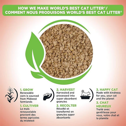 World's Best Cat Litter Cat Scoopable Multiple Cat Clumping Formula, 14-Pound Bag