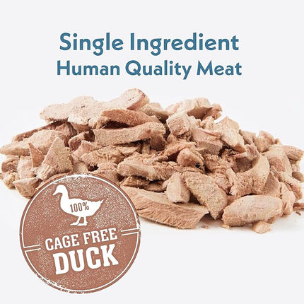 Fresh Is Best Freeze Dried Dog Treats – Raw Freeze Dried Cat Treats in Resealable Zipper Bag – High-Protein Duck Breast for Dogs & Cats – Made in The USA
