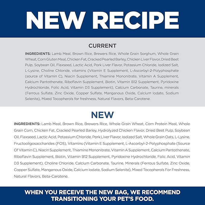 Hill's Science Diet Adult 1-6, Adult 1-6 Premium Nutrition, Dry Dog Food, Lamb & Brown Rice, 33 lb Bag