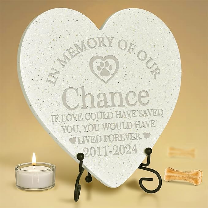 Personalized Pet Stone | Pet Memorial Stone | Dog Memorial Stone | Pet Memorial Gift | Pet Loss Gift | Pet Memorial | Dog Memorial | Cat Memorial | Loss of a Dog - Lived Forever