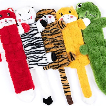 Nocciola 5 PCS No Stuffing Crinkle Dog Squeaky Toys, Durable Dog Toys for Tug of War, Tough Dog Toys for Aggressive Chewers to Keep Them Busy