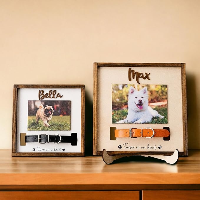 Nazenti Personalized Dog Memorial Gifts, Pet Loss Sign, Pet Memorial Gifts For Dogs, Loss Of Dogs Sympathy Gift, Dog Bereavement Gifts, Pets Loss Gifts Personalized, Cat Condolences Picture Frame
