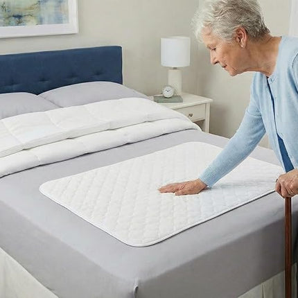 RMS Ultra Soft 4-Layer Washable and Reusable Incontinence Bed Pad - Waterproof Bed Pads, 24"X36"