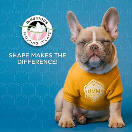 Yummy Combs Dental Treats for Dogs | Old Version | Dental Dog Treats for Large Dogs (24oz, 18 Count)