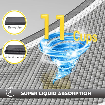 CROCI Puppy Pads 100 Count 36"x36" Jumbo Size Charcoal Pee Pads for Dogs, Super Absorbent Up to 11 Cups with 6-Layer Leak-Proof & Quick Dry Design Dog Pads 100 Pack, Disposable