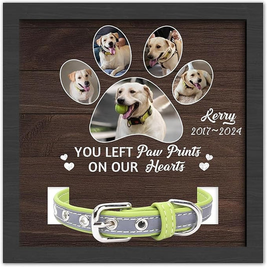 Personalized Pet Memorial Gifts for Dogs, Dog Memorial Gifts for Loss of Dog, Pet Remembrance Gift Dog, Custom Dog Memorial Collar Plaque, Pet Memorial Gifts Cat, Pet Memorial Picture Frame