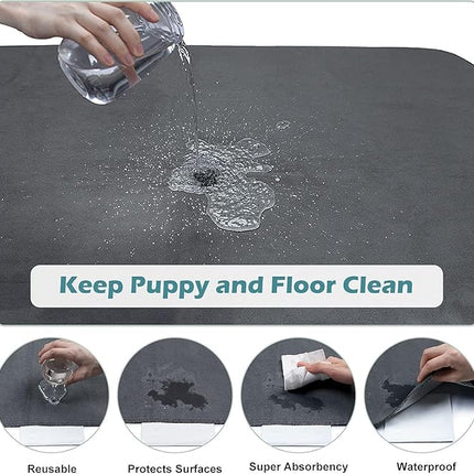 INVENHO Washable Pee Pads for Dogs 60"x48" Reusable Dog Pads Large Upgrade Non-Slip Dog Pee Pads Heavy Absorbency Puppy Pee Pads Quick Dry Whelping Pads/Waterproof Puppy Training Pad