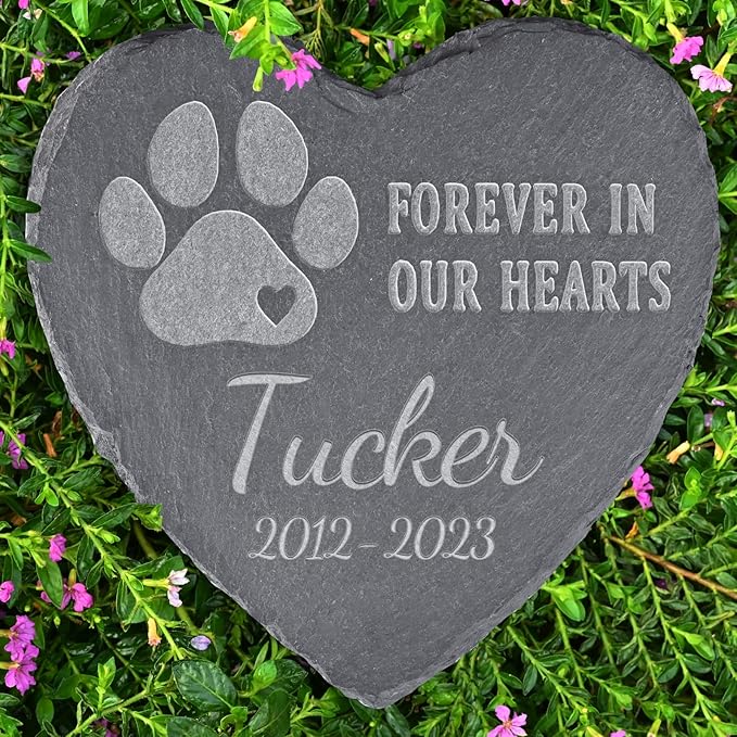 Loss of Dog Memorial Gifts - Personalized Dog Memorial Stones - Sympathy Tombstone for Loss of Pet - Bereavement Remembrance Condolence Gifts