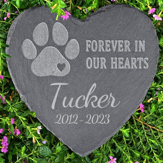 Loss of Dog Memorial Gifts - Personalized Dog Memorial Stones - Sympathy Tombstone for Loss of Pet - Bereavement Remembrance Condolence Gifts