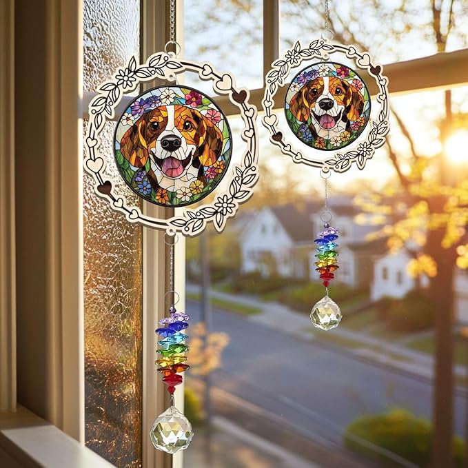 Personalized Pet Memorial Gifts for Dogs, Custom Suncatcher, Gift for Pet Lover, Dog Memorial Gifts for Loss of Dog