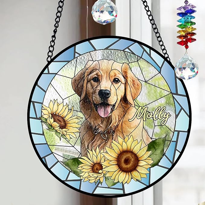 Gabita Personalized Dog Memorial Ornaments, Custom Dog Ornament Christmas Tree, Remembrance Gift, Loss of Dogs Cats Sympathy Gift, Pet Memorial Ornament, Pet Loss Gifts