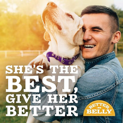 Better Belly Highly Digestible Rawhide Dental Chews, Treat Your Dog to a Chew with NO Artificial Colors or Flavors (Pack of 2)