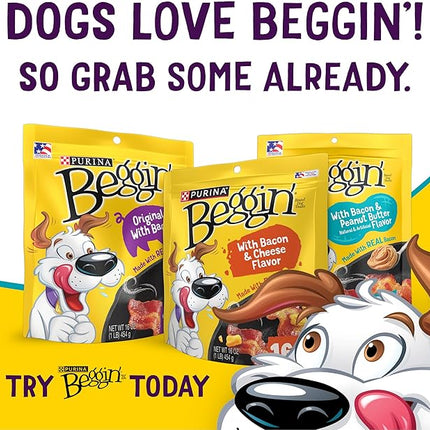 Purina Beggin’ Flavor Stix With Bacon & Peanut Butter Flavor - 25 oz. Pouch