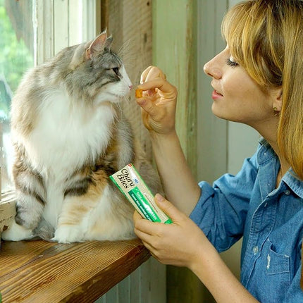 INABA Churu Bites for Cats, Soft/Chewy Baked Chicken Wrapped Churu Filled Cat Treats with Vitamin E, 0.35 Ounces per Tube, 18 Tubes Total (3 Tubes per Pack), Chicken Recipe